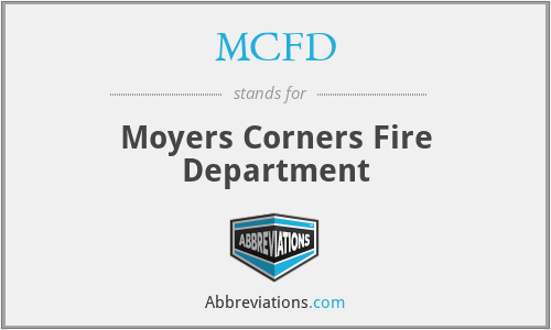 MCFD - Moyers Corners Fire Department