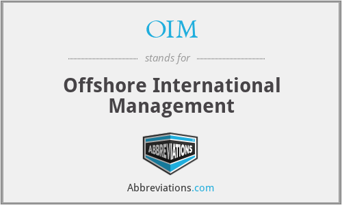 OIM - Offshore International Management