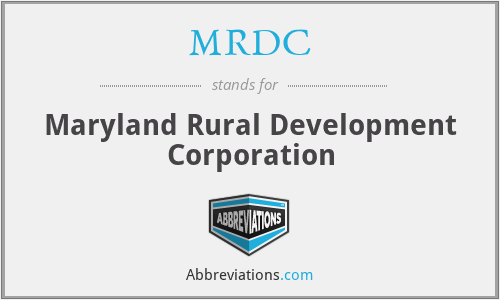 MRDC - Maryland Rural Development Corporation