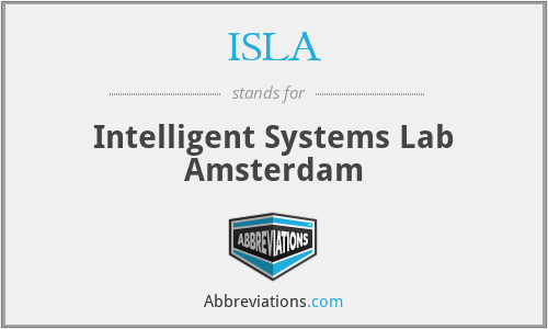 ISLA - Intelligent Systems Lab Amsterdam