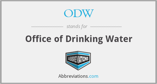 ODW - Office of Drinking Water