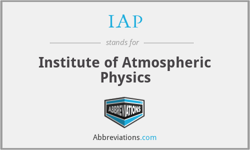 IAP - Institute of Atmospheric Physics