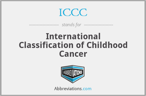 ICCC - International Classification of Childhood Cancer
