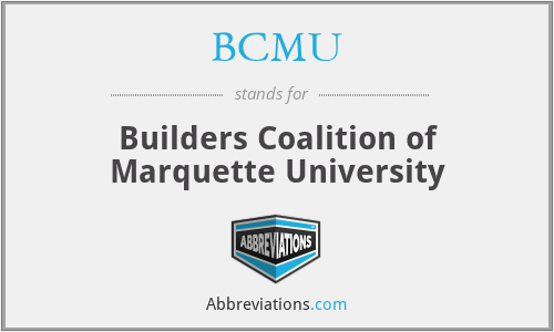 BCMU - Builders Coalition of Marquette University