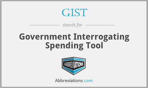 GIST - Government Interrogating Spending Tool