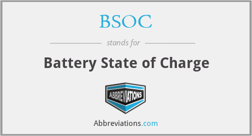 BSOC - Battery State of Charge