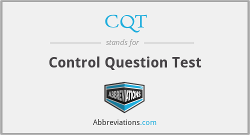 CQT - Control Question Test