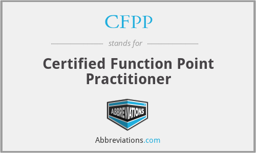 CFPP - Certified Function Point Practitioner