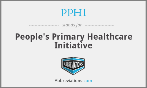 PPHI - People's Primary Healthcare Initiative
