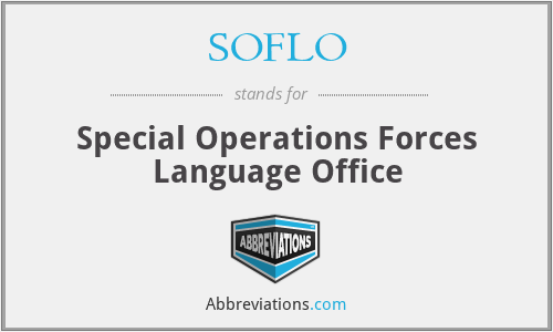 SOFLO - Special Operations Forces Language Office