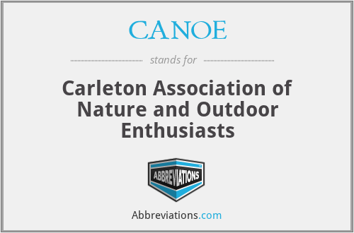 CANOE - Carleton Association of Nature and Outdoor Enthusiasts