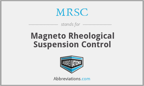 MRSC - Magneto Rheological Suspension Control