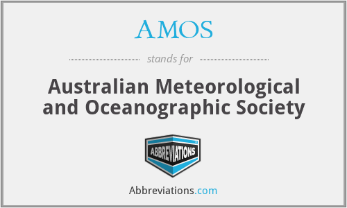 AMOS - Australian Meteorological and Oceanographic Society