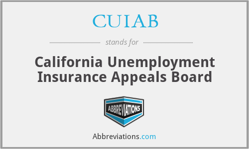 CUIAB - California Unemployment Insurance Appeals Board