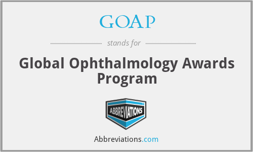 GOAP - Global Ophthalmology Awards Program