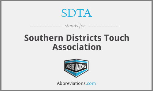 SDTA - Southern Districts Touch Association