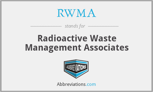 RWMA - Radioactive Waste Management Associates