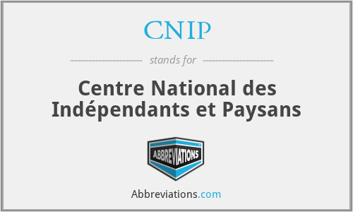 CNIP - Centre National des Indépendants et Paysans