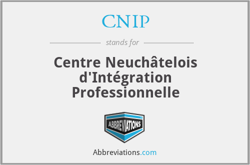 CNIP - Centre Neuchâtelois d'Intégration Professionnelle