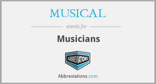 MUSICAL - Musicians
