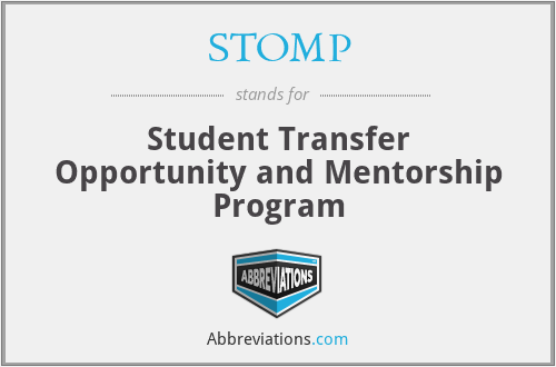 STOMP - Student Transfer Opportunity and Mentorship Program