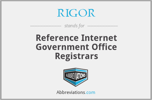 RIGOR - Reference Internet Government Office Registrars