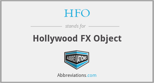 HFO - Hollywood FX Object