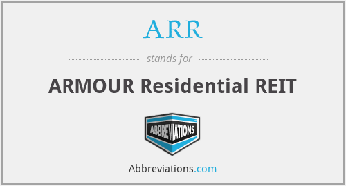 ARR - ARMOUR Residential REIT