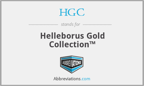 HGC - Helleborus Gold Collection™