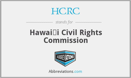 HCRC - Hawaiʻi Civil Rights Commission