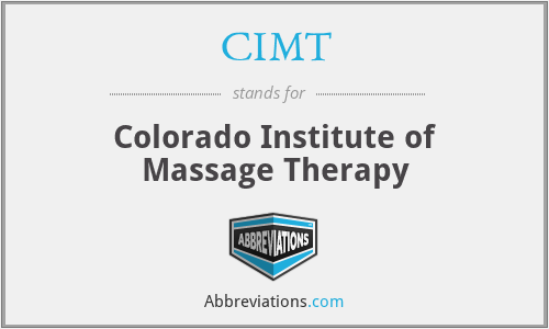 CIMT - Colorado Institute of Massage Therapy