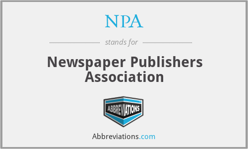 NPA - Newspaper Publishers Association