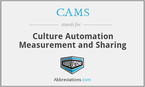 CAMS - Culture Automation Measurement and Sharing