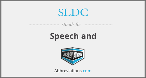 SLDC - Speech and