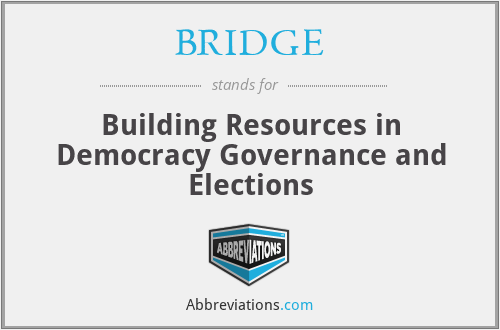 BRIDGE - Building Resources in Democracy Governance and Elections