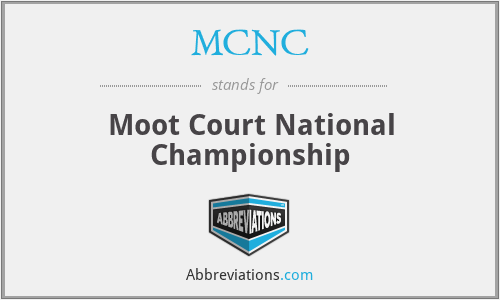 MCNC - Moot Court National Championship