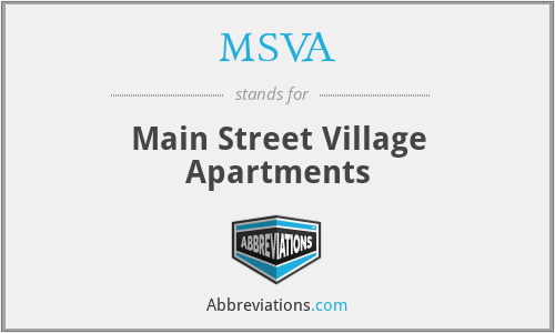 MSVA - Main Street Village Apartments