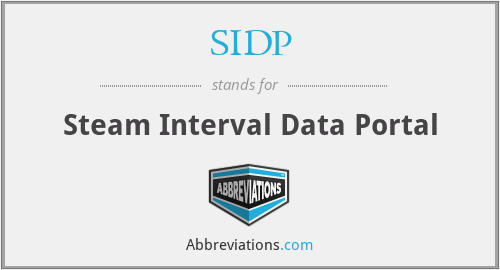 SIDP - Steam Interval Data Portal