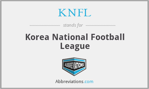 KNFL - Korea National Football League