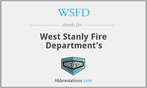 WSFD - West Stanly Fire Department's