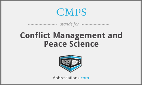 CMPS - Conflict Management and Peace Science