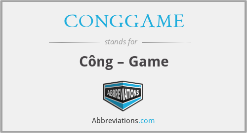 CONGGAME - Công – Game