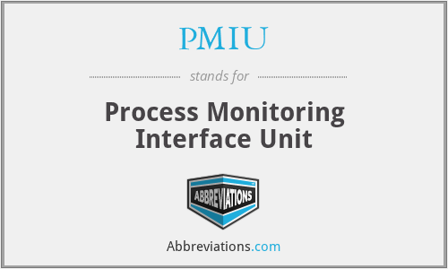 PMIU - Process Monitoring Interface Unit
