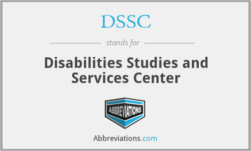 DSSC - Disabilities Studies and Services Center