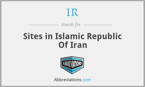 IR - Sites in Islamic Republic Of Iran
