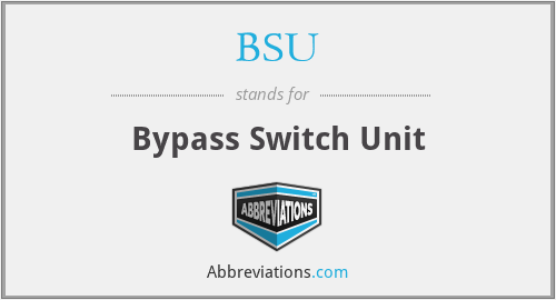 BSU - Bypass Switch Unit
