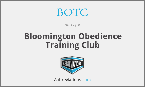 BOTC - Bloomington Obedience Training Club