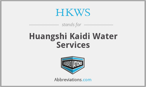 HKWS - Huangshi Kaidi Water Services