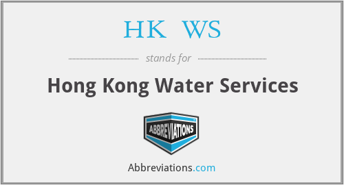 HK↑WS - Hong Kong Water Services