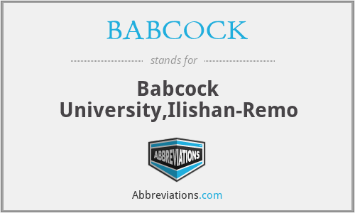 BABCOCK - Babcock University,Ilishan-Remo